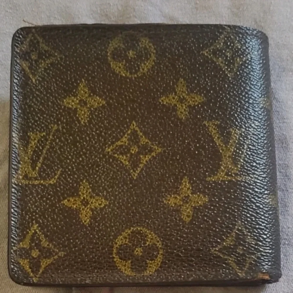 Louis Vuitton Brown Monogram Bi Fold Wallet Coated Canvas Leather